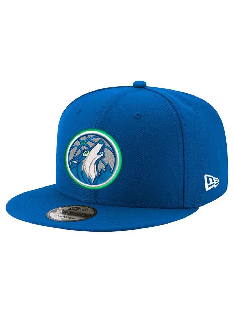 Кепка-снапбек с вышивкой Minnesota Timberwolves New Era — изображение 1 из 4, синий