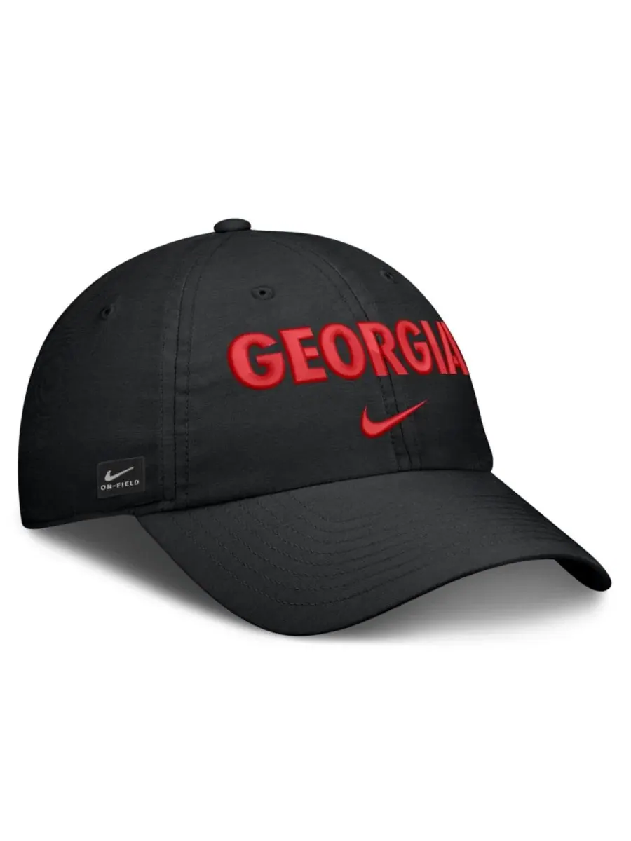 Кепка с вышивкой Georgia Bulldogs 2026 On-Field Gameday Club Nike — изображение 3 из 4, черный