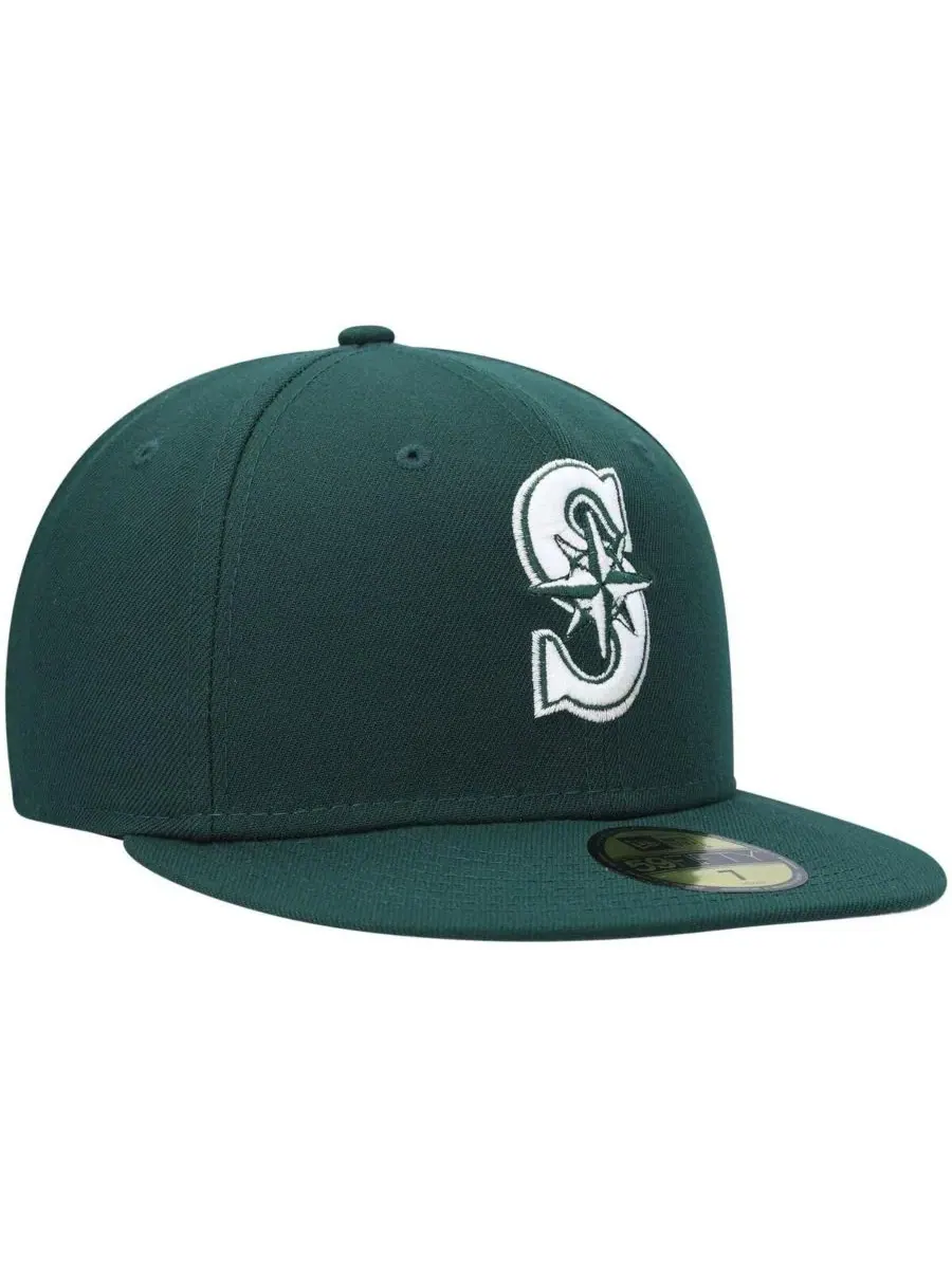 Кепка New Era Seattle Mariners Logo 59FIFTY — изображение 3 из 4, зеленый
