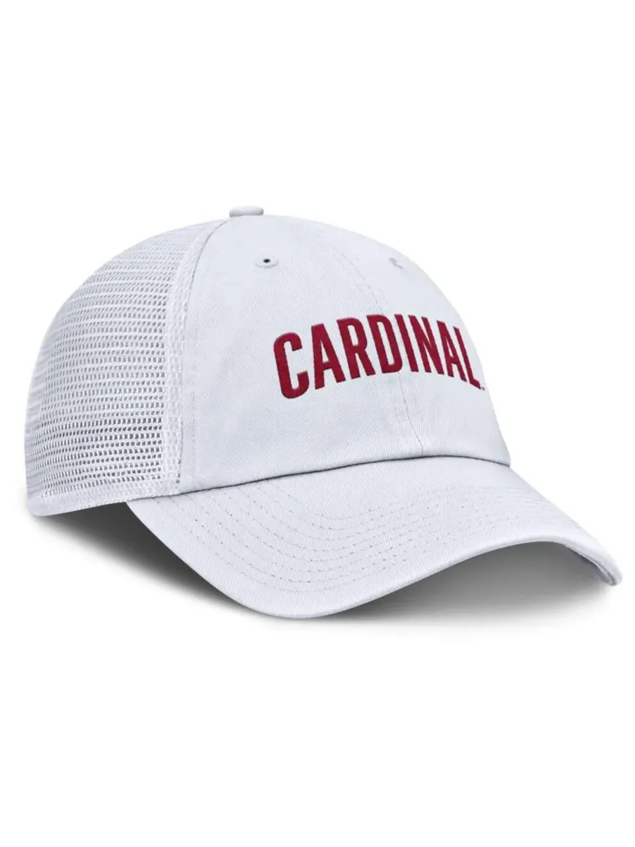 Бейсболка Nike Stanford Cardinal Club Campus Trucker — изображение 3 из 4, белый белый