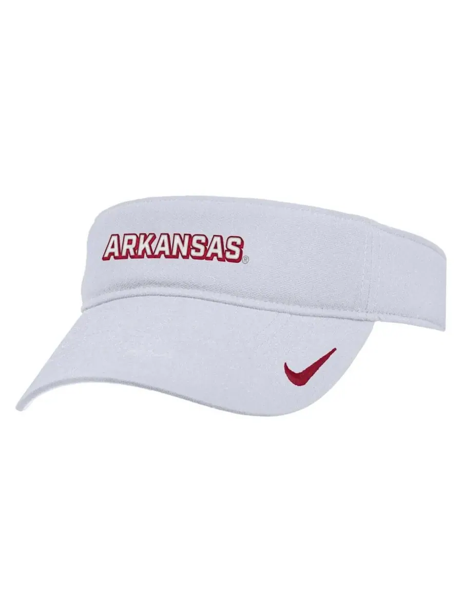 Nike Мужская белая бейсболка Arkansas Razorbacks 2025 On-Field Ace Performance с регулируемым — изображение 1 из 3, белый