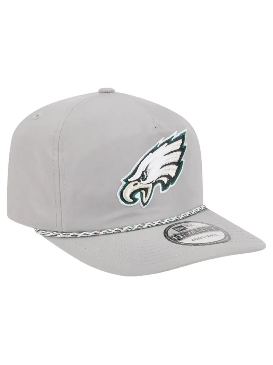 New Era Мужская серебряная кепка Philadelphia Eagles Rope 19TWENTY — изображение 3 из 4, серебряный