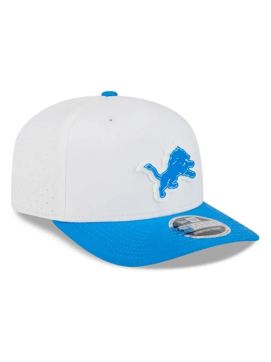 New Era Мужская бело-синяя регулируемая кепка Detroit Lions 2025 NFL Training Camp 9SEVENTY — изображение 3 из 3, белый синий