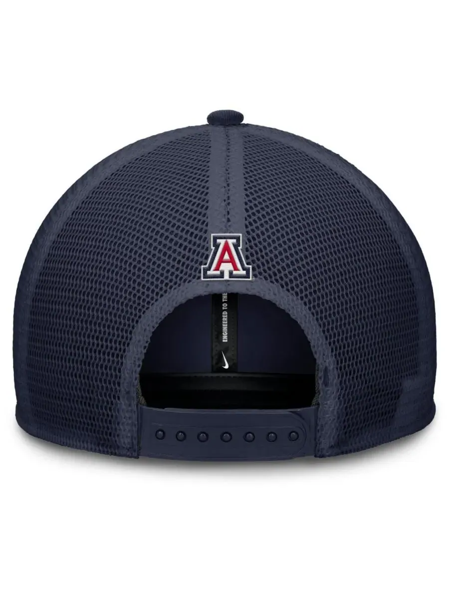 Nike Мужская кепка Arizona Wildcats темно-синего цвета с регулируемой высотой — изображение 3 из 4, темно-синий
