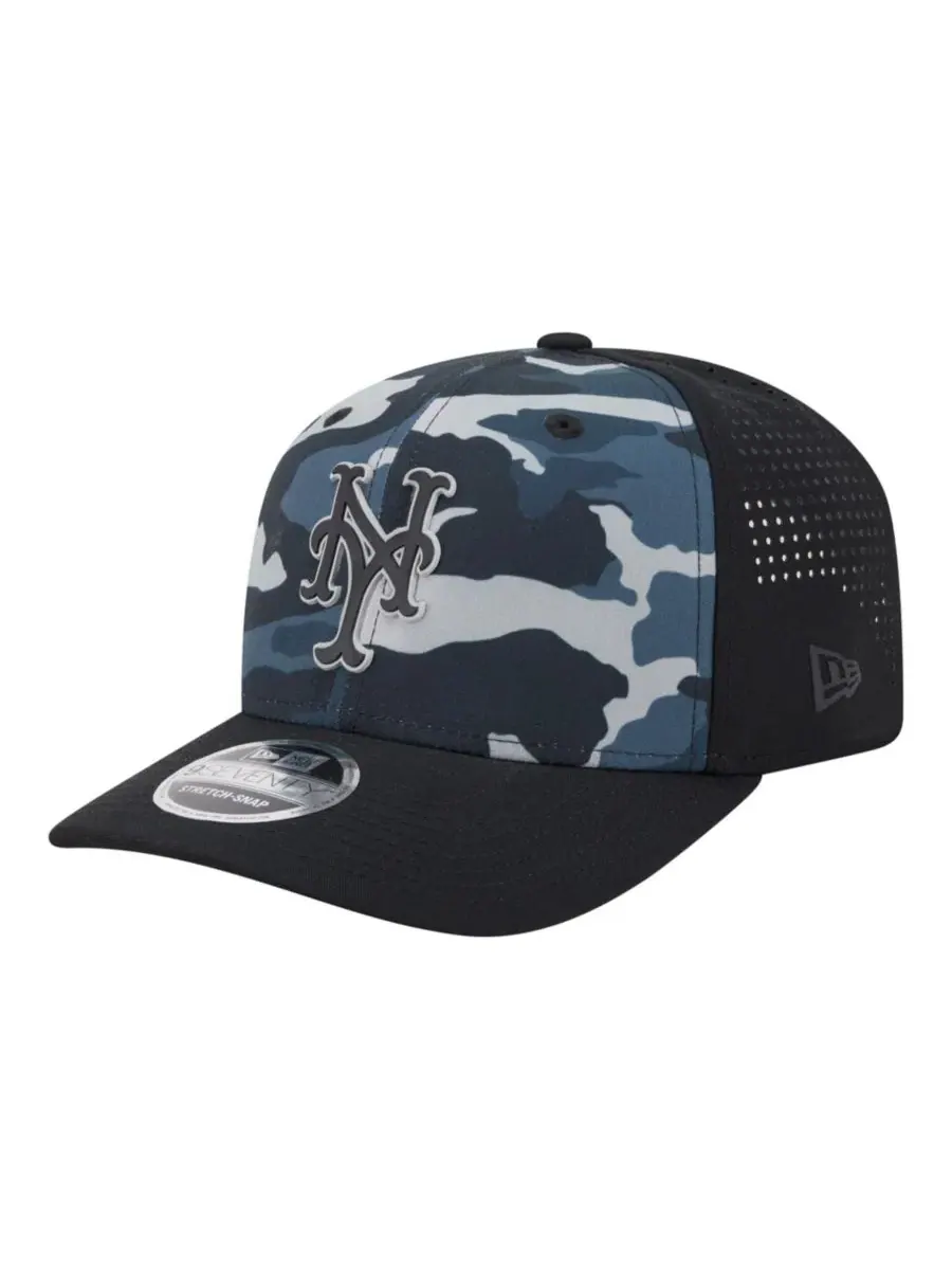Кепка New York Mets Tonal Camo 9SEVENTY Stretch-Snap New Era — изображение 1 из 5, черный
