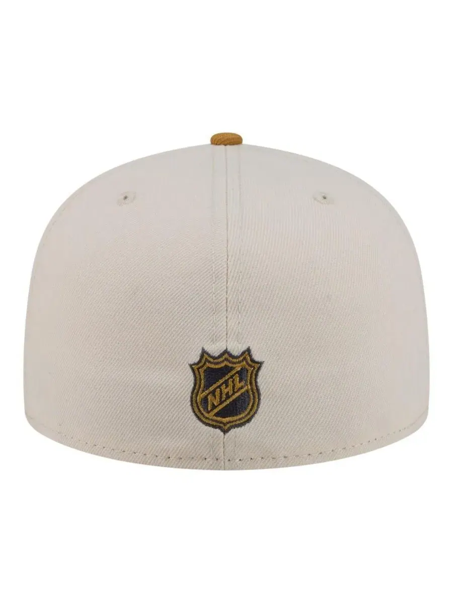 Кепка с высокой тульей, с плоским козырьком, с вышивкой New Era — изображение 4 из 5, кремовый бежевый