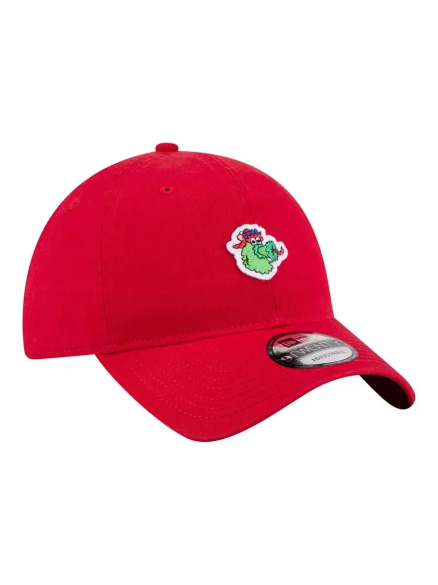 Бейсболка с вышивкой маскота Philadelphia Phillies New Era — изображение 3 из 5, красный