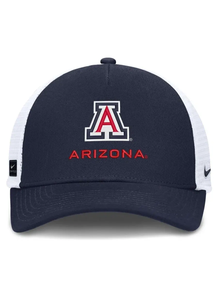 Бейсболка-тракер с логотипом Arizona Wildcats, модель 2026 On-Field Gameday Nike — изображение 2 из 2, темно-синий белый