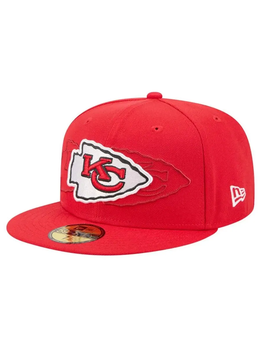 New Era Мужская красная бейсболка Kansas City Chiefs Tri-Hit 59FIFTY — изображение 1 из 4, красный