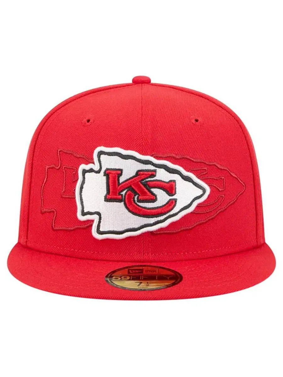 New Era Мужская красная бейсболка Kansas City Chiefs Tri-Hit 59FIFTY — изображение 4 из 4, красный
