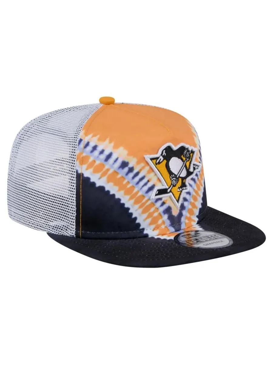 New Era Мужская регулируемая бейсболка Pittsburgh Penguins в стиле ретро с V-образным рисунком — изображение 3 из 4