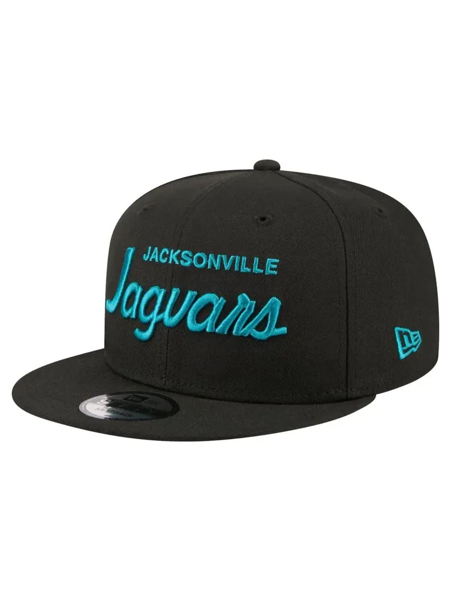 Кепка-снапбек New Era Core Team Script 9FIFTY, Jacksonville Jaguars — изображение 1 из 5, черный