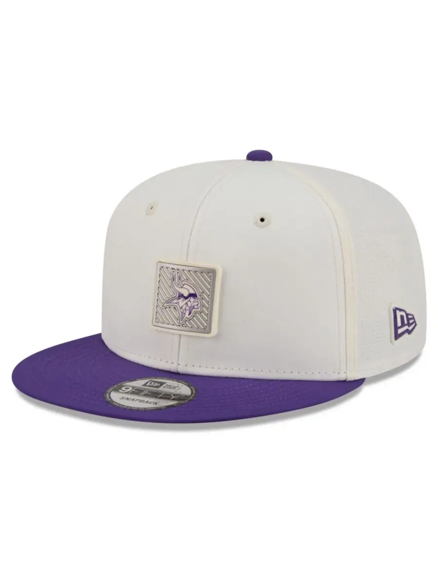 Кепка-снэпбек с принтом Minnesota Vikings 2026 NFL Training Camp 9FIFTY New Era — изображение 3 из 5, кремовый фиолетовый