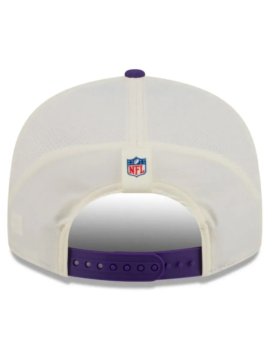 Кепка-снэпбек с принтом Minnesota Vikings 2026 NFL Training Camp 9FIFTY New Era — изображение 4 из 5, кремовый фиолетовый