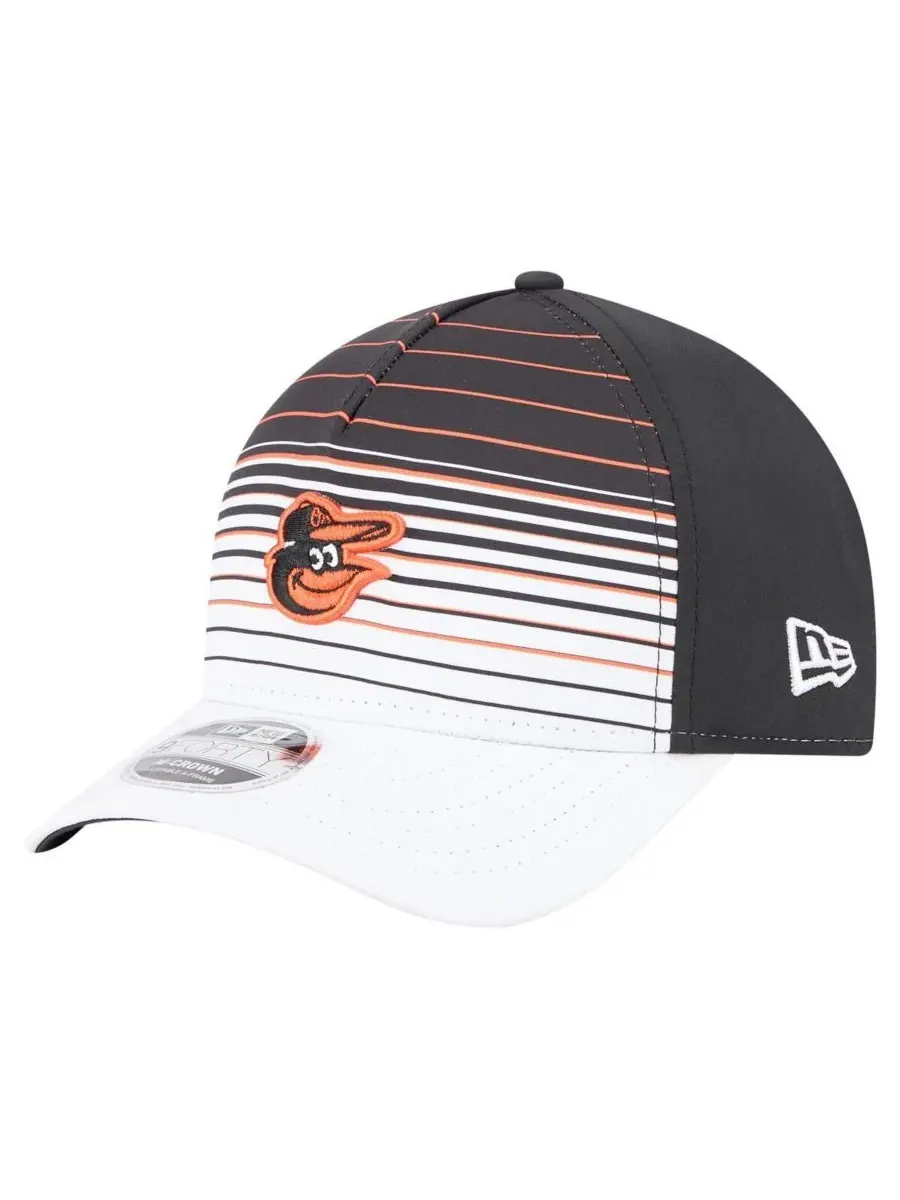 New Era Мужская черная бейсболка Baltimore Orioles Gradient 9FORTY с регулируемой высотой купола — изображение 1 из 4, черный