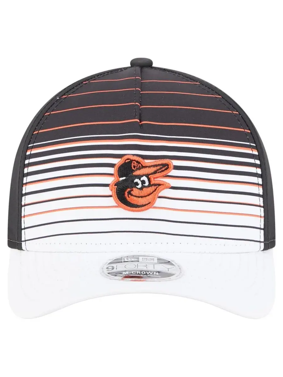 New Era Мужская черная бейсболка Baltimore Orioles Gradient 9FORTY с регулируемой высотой купола — изображение 2 из 4, черный