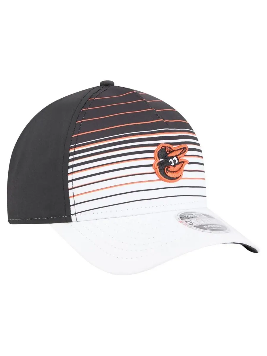 New Era Мужская черная бейсболка Baltimore Orioles Gradient 9FORTY с регулируемой высотой купола — изображение 3 из 4, черный