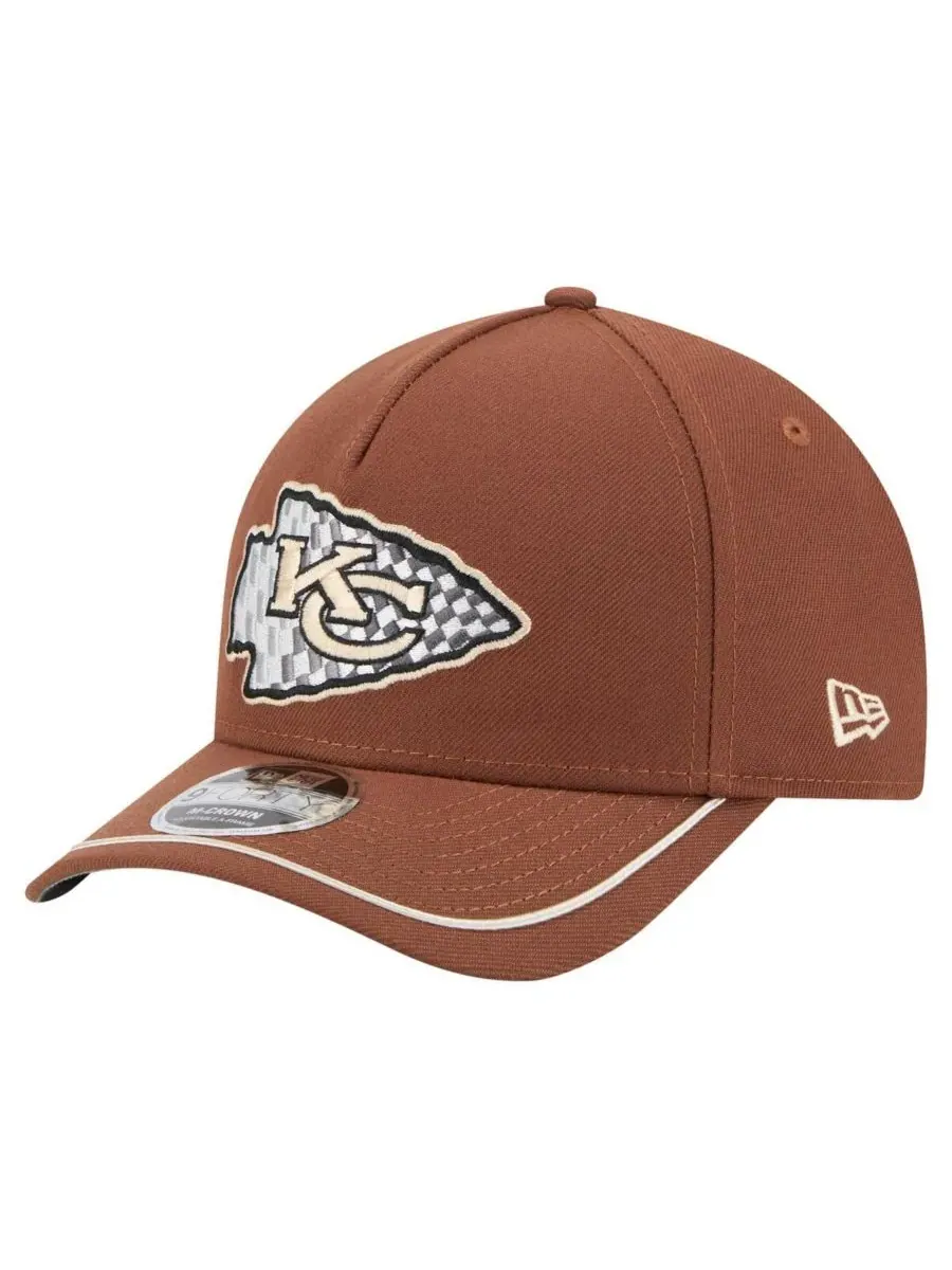 New Era Мужская коричневая регулируемая кепка Kansas City Chiefs Motorsport 9FORTY — изображение 1 из 4, коричневый