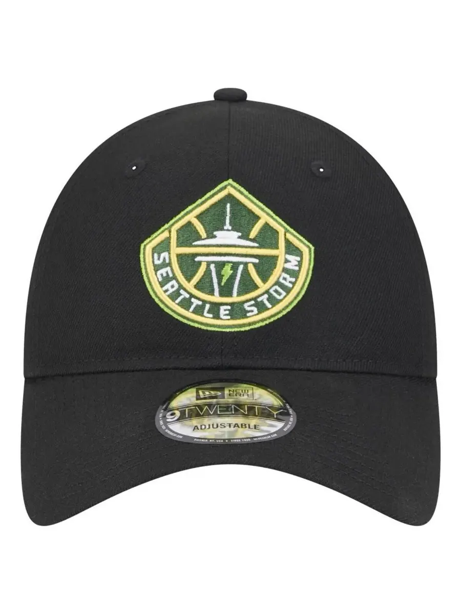 New Era Мужская и женская черная регулируемая кепка Seattle Storm Core Logo 9TWENTY — изображение 3 из 4, черный