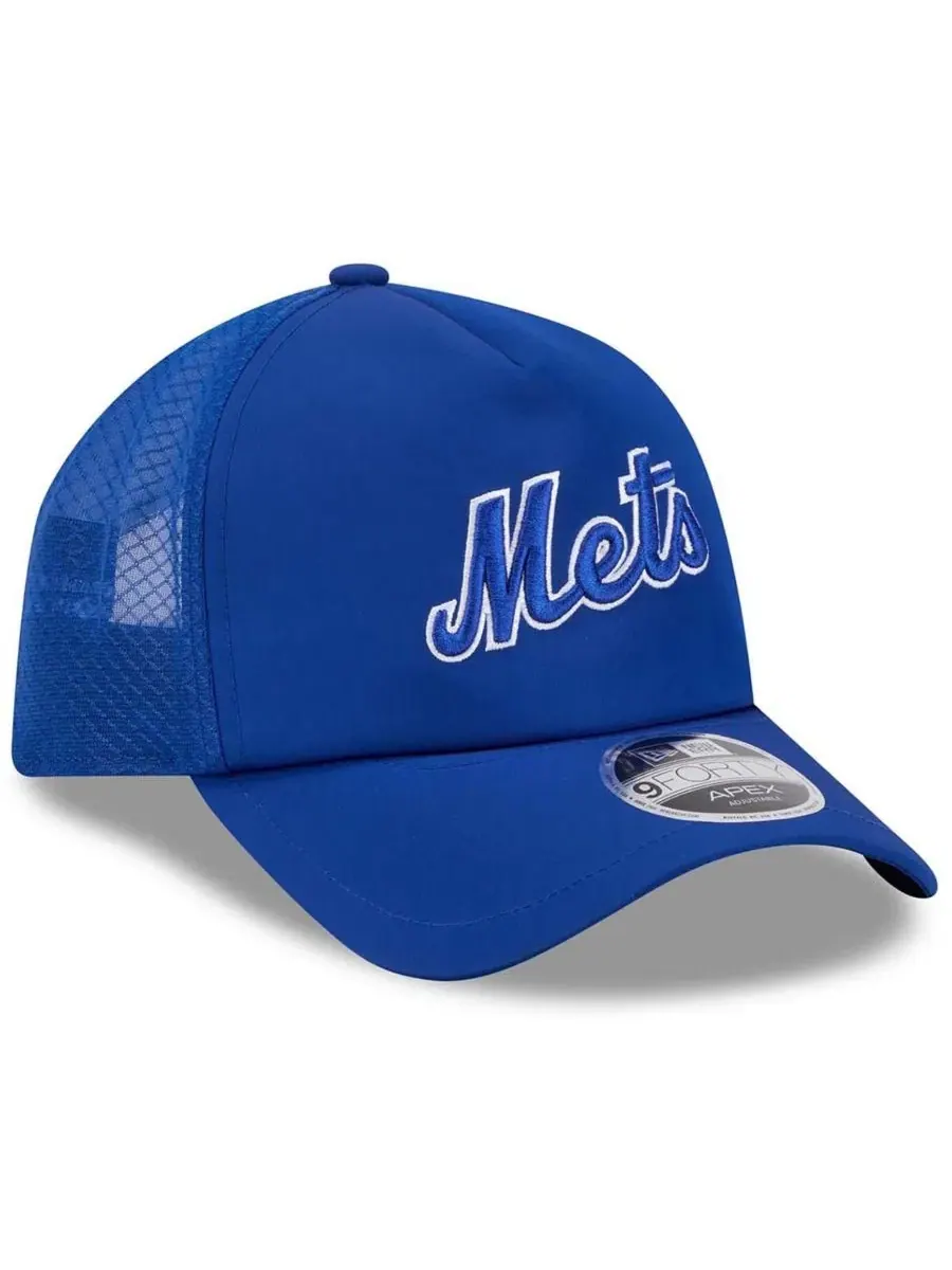 Бейсболка New Era 9FORTY APEX с вышитым логотипом New York Mets — изображение 3 из 4, королевский