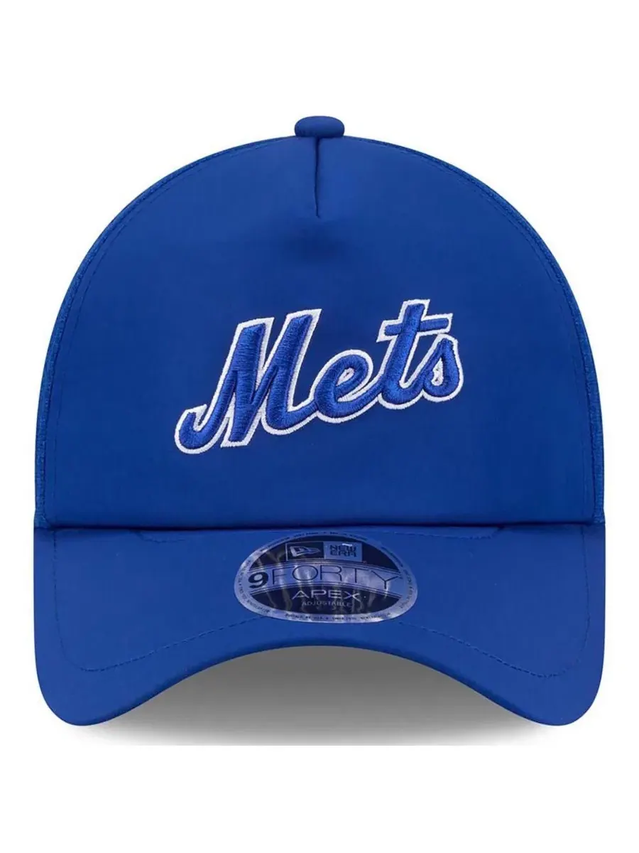 Бейсболка New Era 9FORTY APEX с вышитым логотипом New York Mets — изображение 4 из 4, королевский