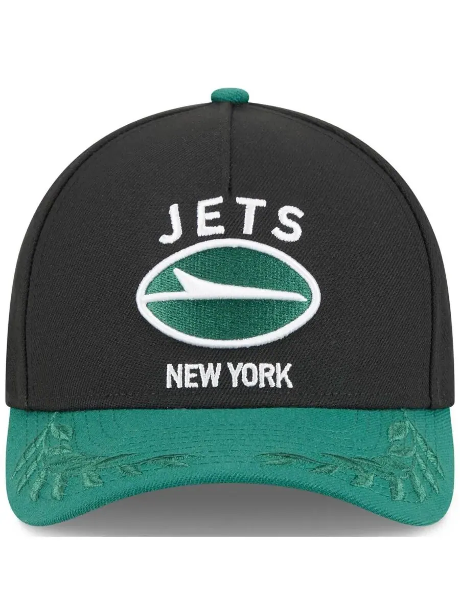 New Era Детская бейсболка Big Boys and Girls Black/Green New York Jets 2025 NFL Draft 9FORTY — изображение 2 из 5