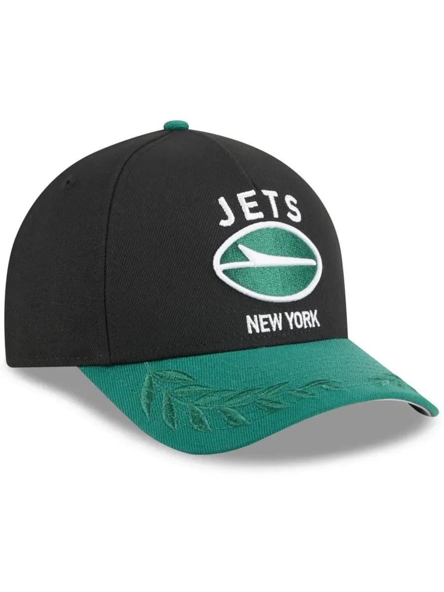 New Era Детская бейсболка Big Boys and Girls Black/Green New York Jets 2025 NFL Draft 9FORTY — изображение 3 из 5