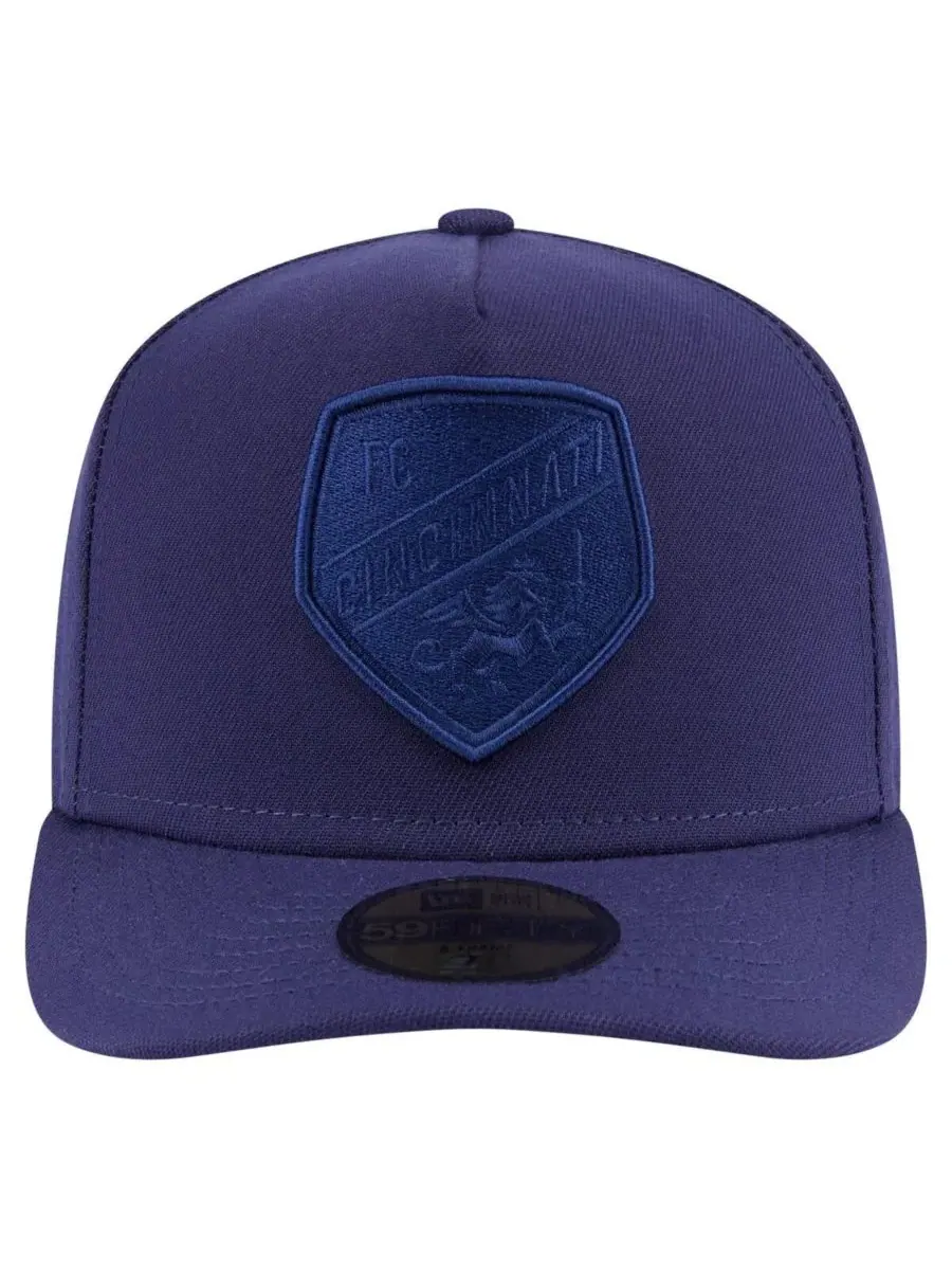 New Era Мужская кепка FC Cincinnati Color Pack A-Frame 59FIFTY темно-синего цвета — изображение 2 из 5, темно-синий