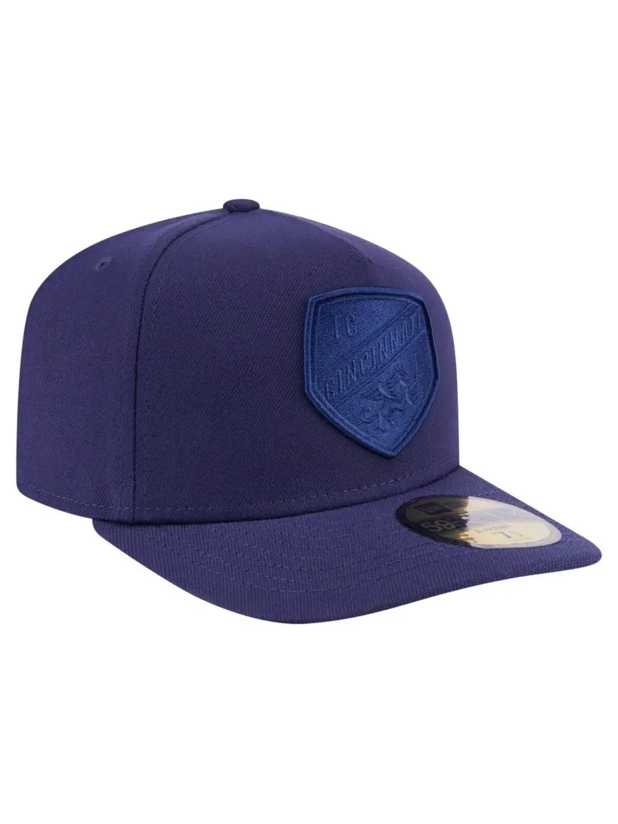 New Era Мужская кепка FC Cincinnati Color Pack A-Frame 59FIFTY темно-синего цвета — изображение 3 из 5, темно-синий