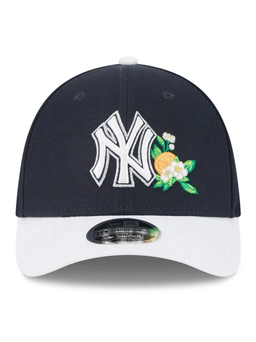 Бейсболка New York Yankees 2026 Spring Training M-Crown 39THIRTY Flex Hat New Era — изображение 2 из 4, темно-синий белый