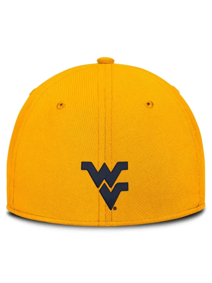 Кепка Nike West Virginia Mountaineers Game Day Rise Swooshflex — изображение 4 из 4, золото