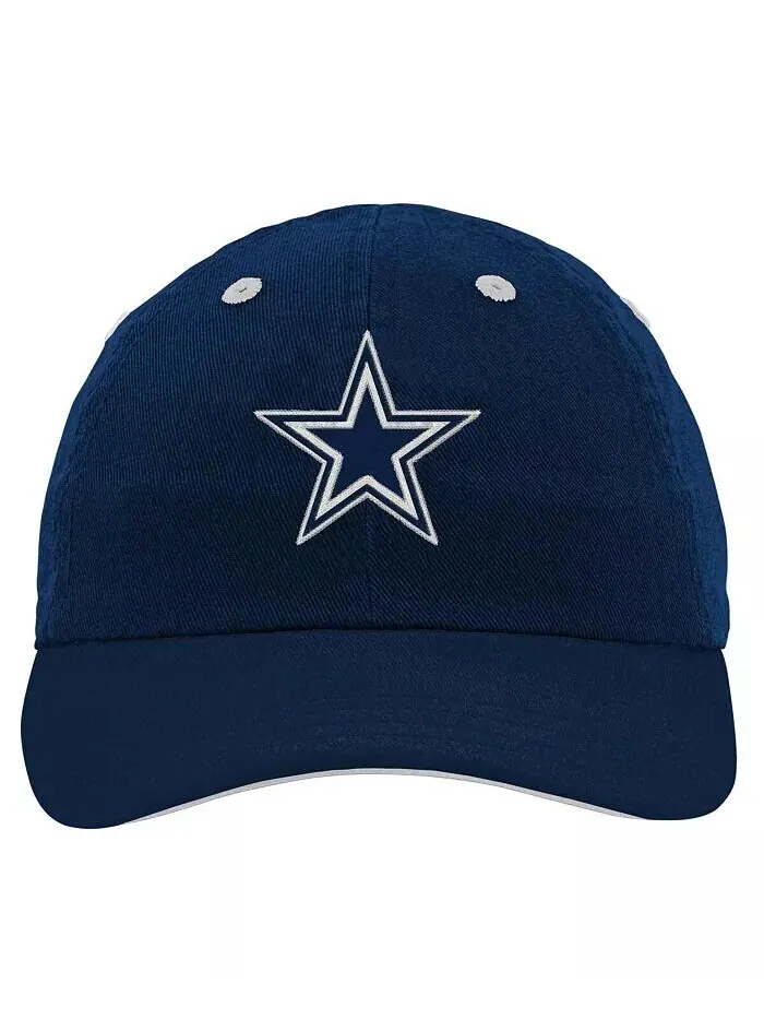 Младенцы мальчики и девочки темно-синяя шапка Dallas Cowboys Team Slouch Flex Outerstuff — изображение 2 из 3
