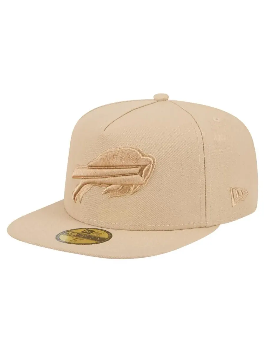 New Era Мужская светло-бежевая кепка Buffalo Bills Color Pack A-Frame 59FIFTY Fitted Hat — изображение 1 из 4