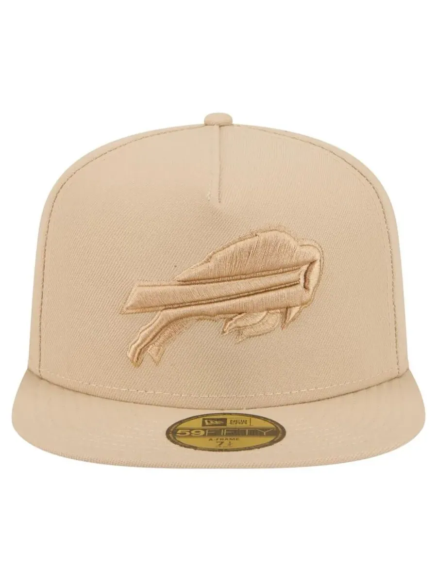 New Era Мужская светло-бежевая кепка Buffalo Bills Color Pack A-Frame 59FIFTY Fitted Hat — изображение 3 из 4