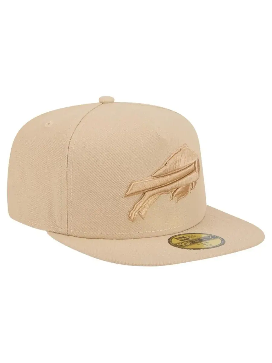 New Era Мужская светло-бежевая кепка Buffalo Bills Color Pack A-Frame 59FIFTY Fitted Hat — изображение 4 из 4