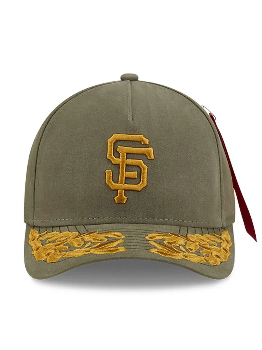 New Era Мужская кепка San Francisco Giants A-Frame 9FORTY с регулируемым размером — изображение 4 из 4, оливковый