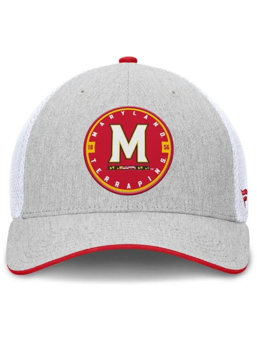 Fanatics Мужская кепка Maryland Terrapins Trigger Flex серо-белого цвета — изображение 2 из 4, серый белый