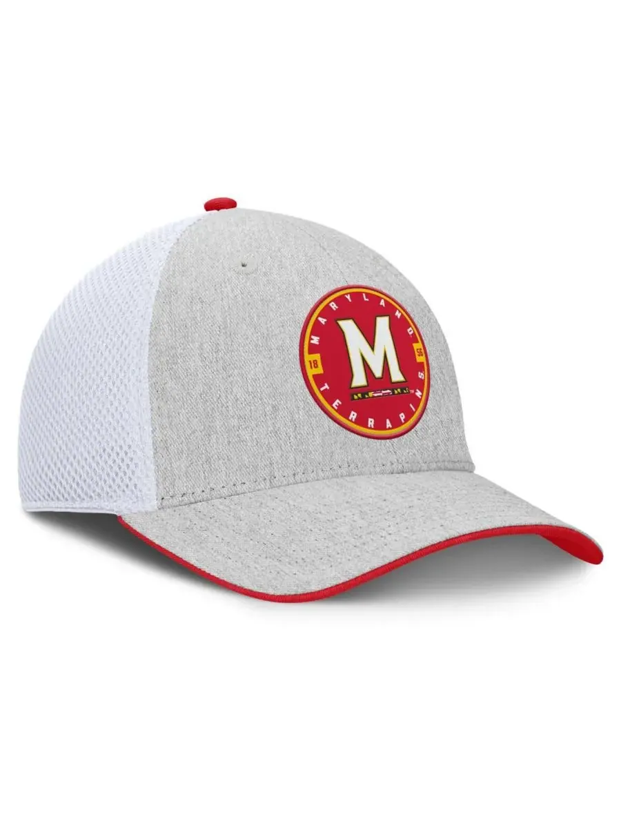 Fanatics Мужская кепка Maryland Terrapins Trigger Flex серо-белого цвета — изображение 3 из 4, серый белый
