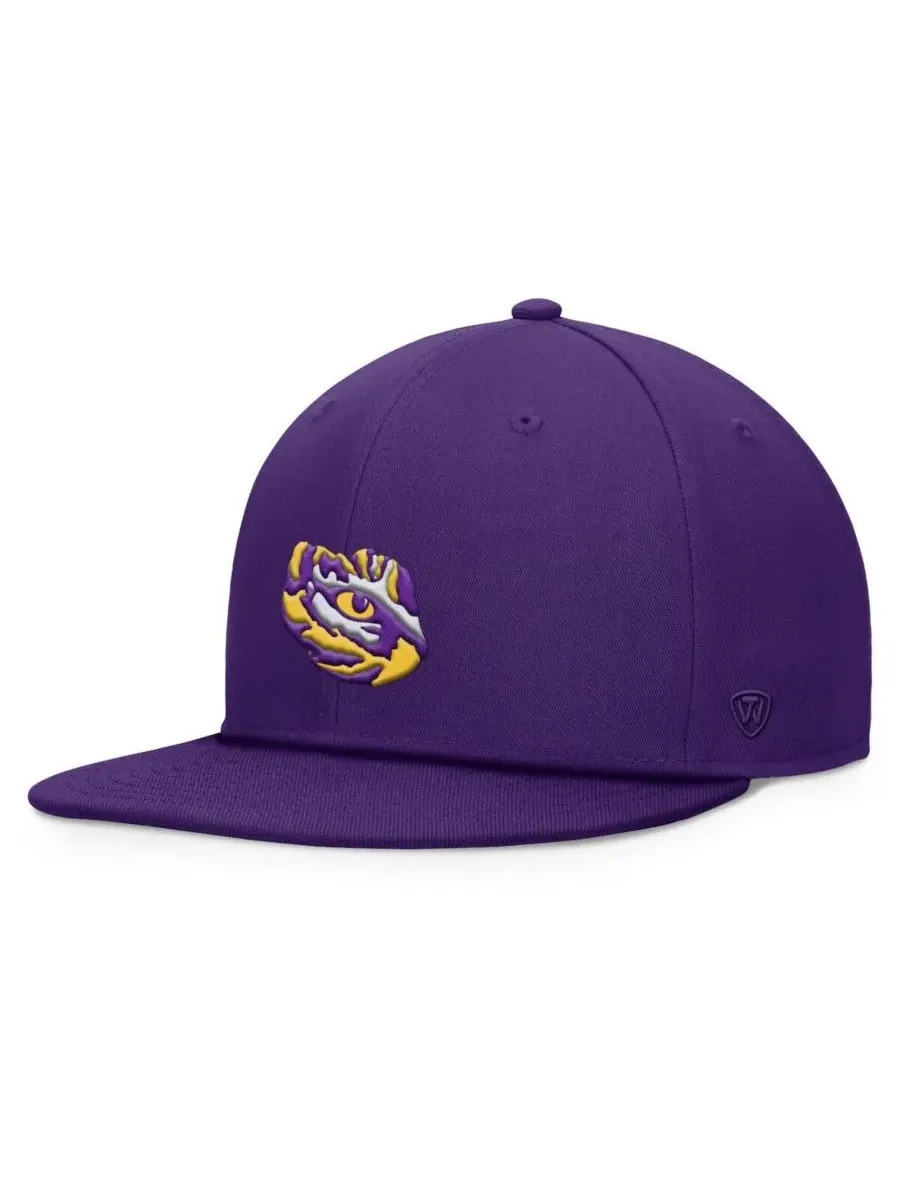 Top of the World Мужская фиолетовая кепка-бейсболка LSU Tigers Fundamental с регулируемой застежкой — изображение 1 из 4