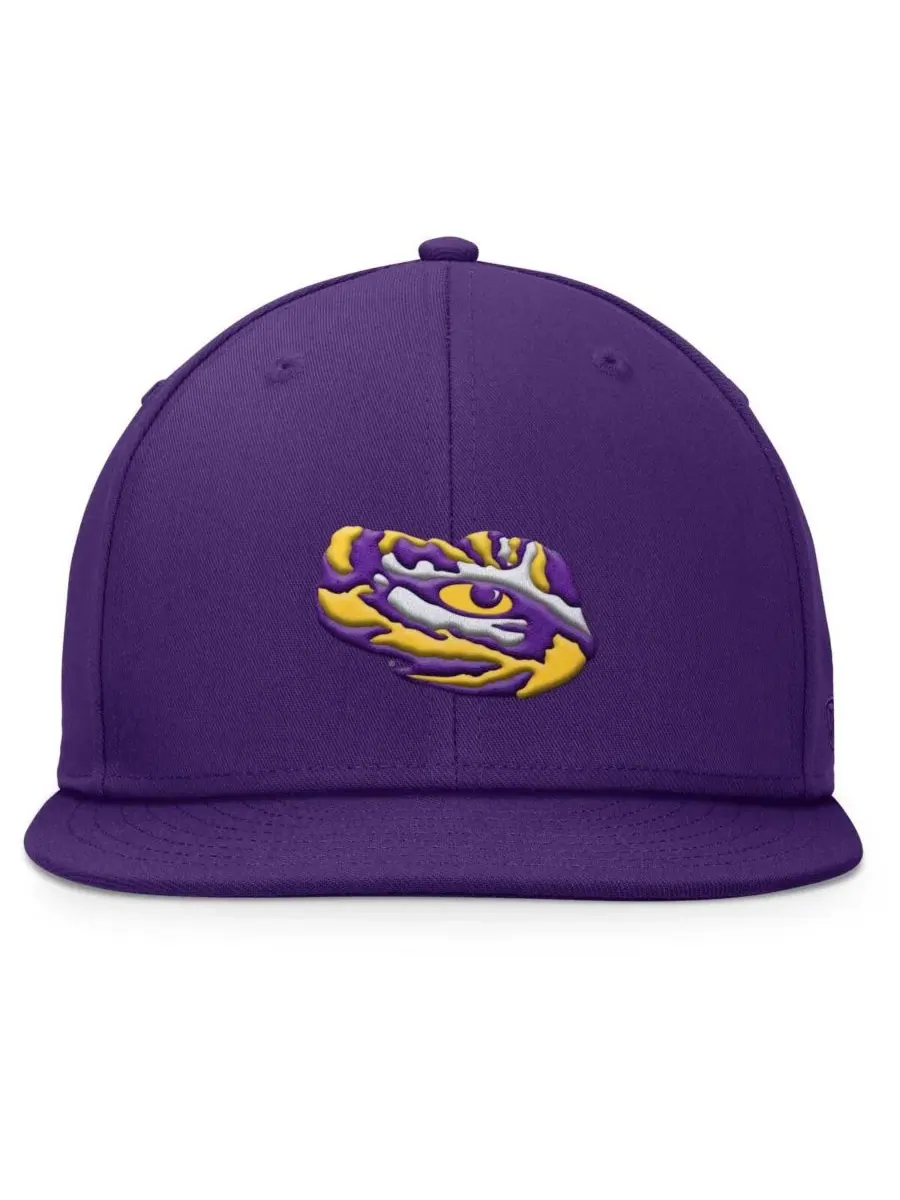 Top of the World Мужская фиолетовая кепка-бейсболка LSU Tigers Fundamental с регулируемой застежкой — изображение 3 из 4