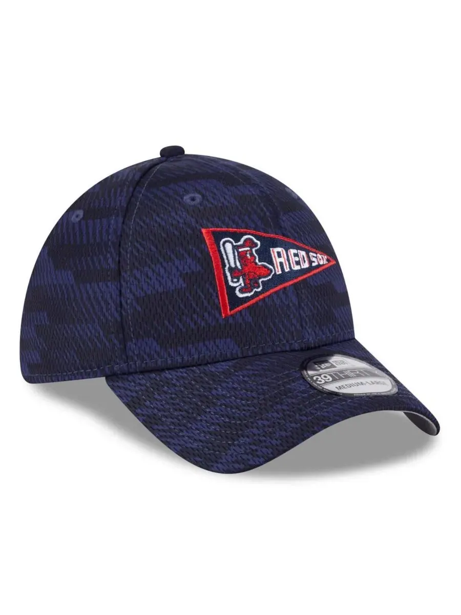 New Era Мужская темно-синяя бейсболка Boston Red Sox 2025 MLB Clubhouse 39THIRTY Flex Hat — изображение 5 из 5, темно-синий