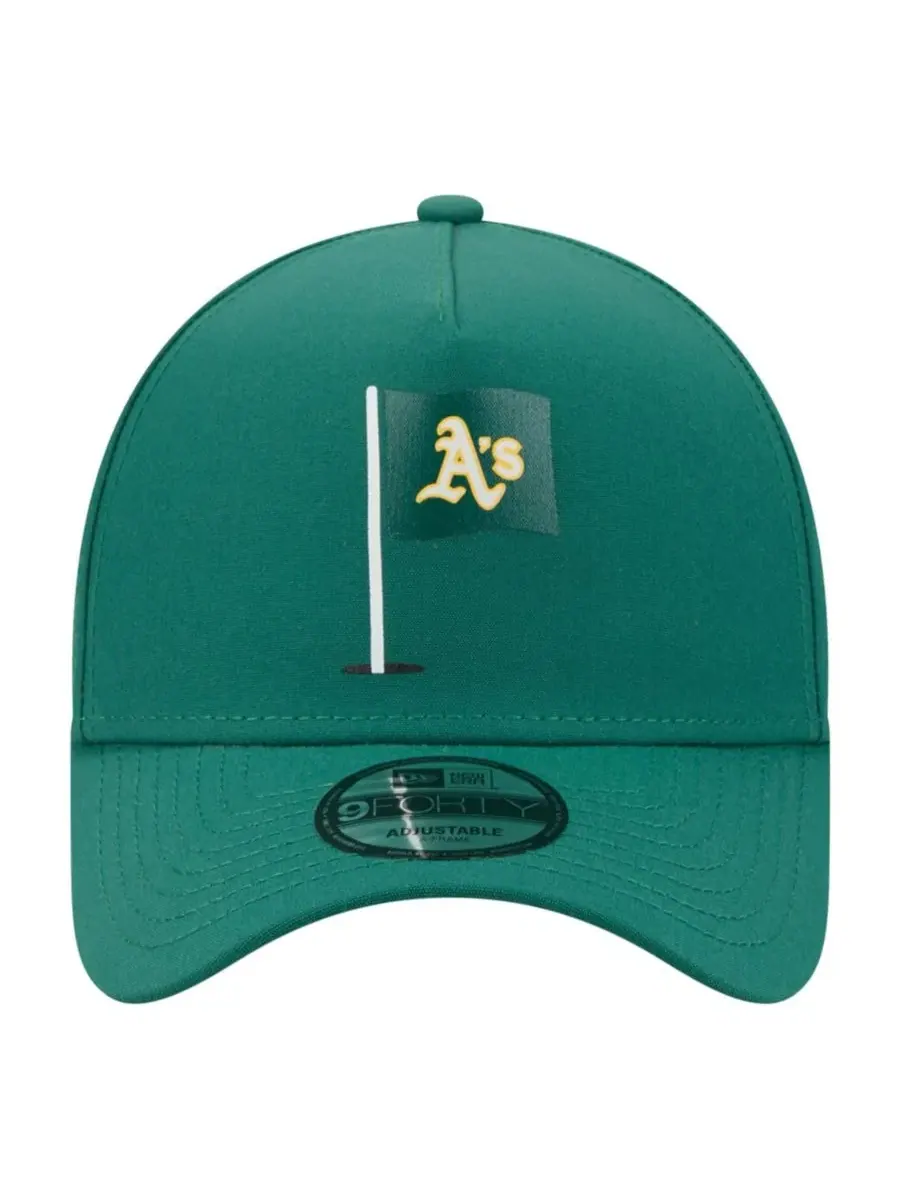 Кепка New Era с козырьком, Athletics Pin Seeker 9FORTY A-Frame — изображение 5 из 5, зеленый