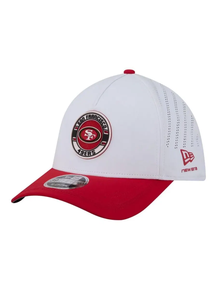 Кепка New Era Patch 39THIRTY A-Frame M-Crown Perforated Flex Hat — изображение 1 из 4, белый
