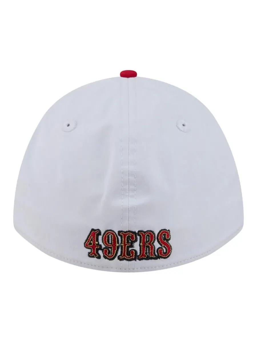 Кепка New Era Patch 39THIRTY A-Frame M-Crown Perforated Flex Hat — изображение 2 из 4, белый