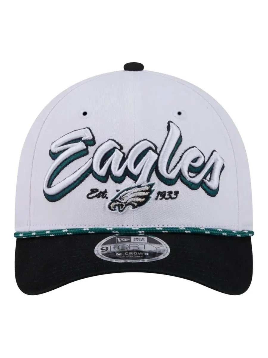 Кепка Philadelphia Eagles New Era Team Loyal A-Frame 9FORTY — изображение 4 из 4, белый