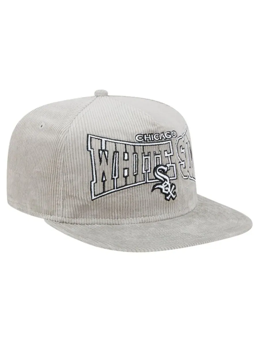 Кепка-гольфист New Era Chicago White Sox Corduroy Golfer — изображение 4 из 5, серый