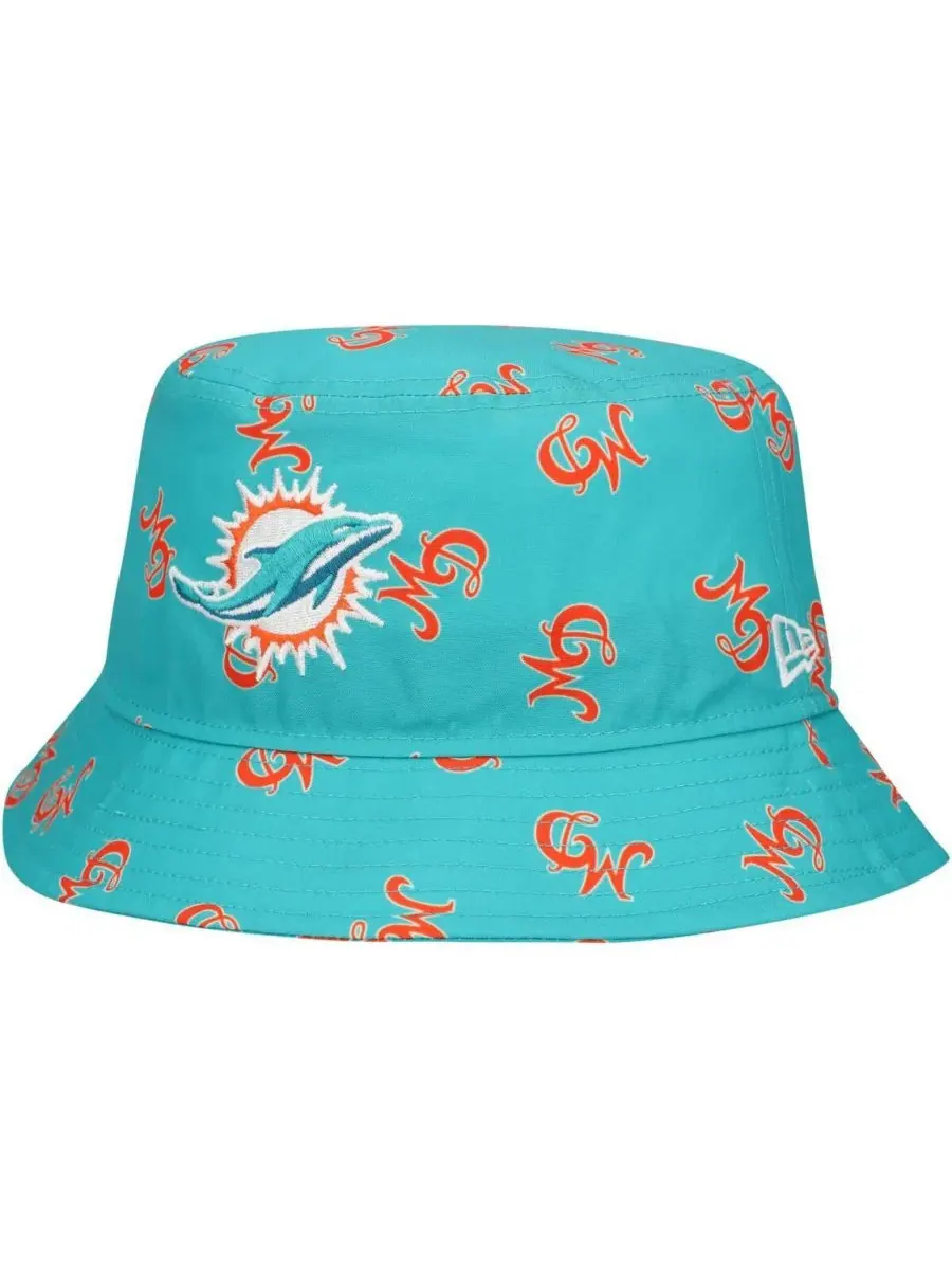Мужская панама Aqua Miami Dolphins City Originals New Era — изображение 1 из 1, голубой