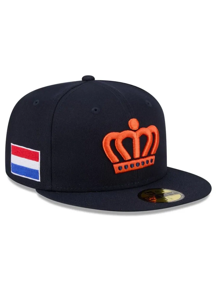 New Era Мужская бейсбольная кепка Navy Netherlands Baseball 2026 World Baseball Classic 59FIFTY — изображение 1 из 3