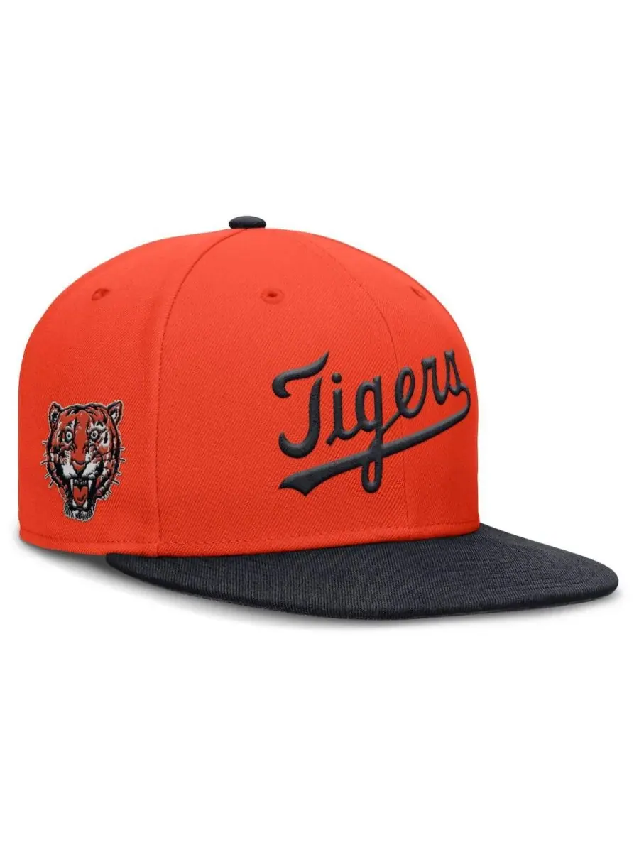 Nike Мужская оранжевая бейсболка Detroit Tigers True Performance Fitted Hat — изображение 1 из 4, оранжевый