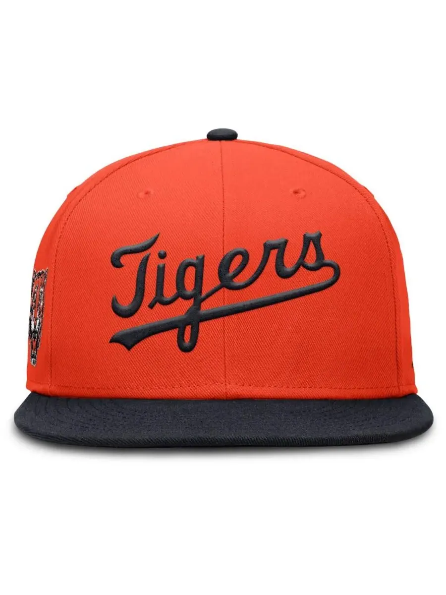 Nike Мужская оранжевая бейсболка Detroit Tigers True Performance Fitted Hat — изображение 2 из 4, оранжевый